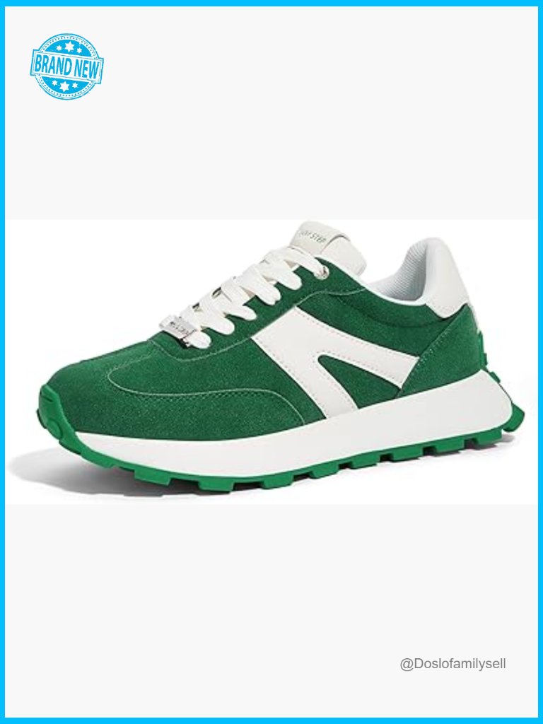 Platform Fashion Sneakers Retro Classic Lace-Up Walking Shoes